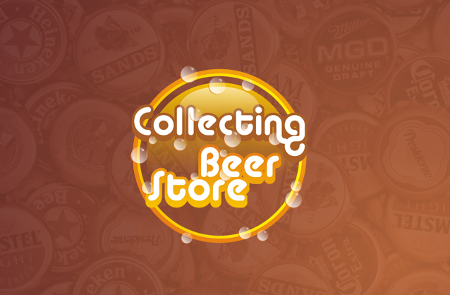 Beer & beer collecting logo design, Beer caps logo