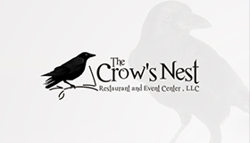 Family restaurant logo design, Crow logo