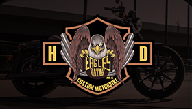 Harley-Davidson moto club logo, Eagle logo design