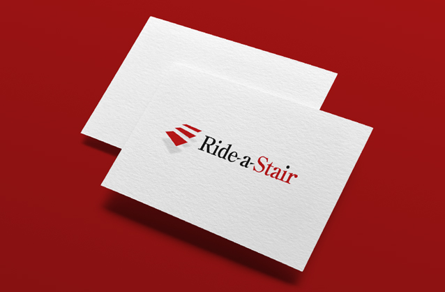 Customised stairlifts logo, Stair logo design
